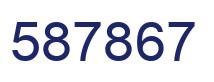 Number 587867 blue image
