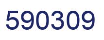 Number 590309 blue image