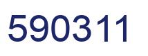 Number 590311 blue image