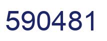 Number 590481 blue image