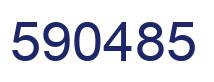 Number 590485 blue image