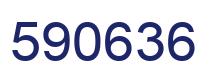 Number 590636 blue image