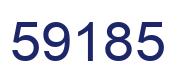 Number 59185 blue image