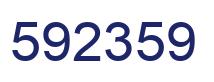 Number 592359 blue image