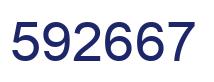 Number 592667 blue image