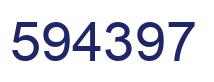 Number 594397 blue image