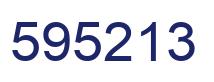Number 595213 blue image