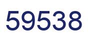 Number 59538 blue image