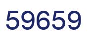 Number 59659 blue image