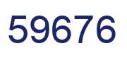 Number 59676 blue image