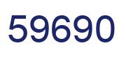 Number 59690 blue image