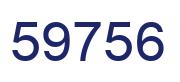 Número 59756 imagen azul