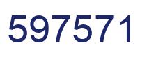 Number 597571 blue image