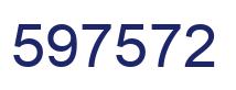 Number 597572 blue image