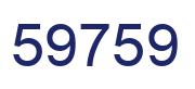 Number 59759 blue image