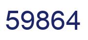 Number 59864 blue image