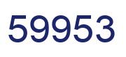 Number 59953 blue image