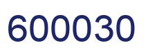 Number 600030 blue image