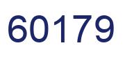 Número 60179 imagen azul