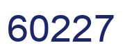 Number 60227 blue image