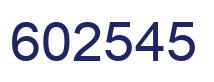 Número 602545 imagen azul