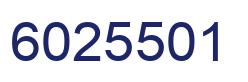 Number 6025501 blue image