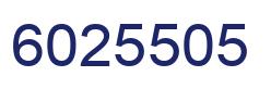 Number 6025505 blue image