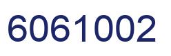 Number 6061002 blue image