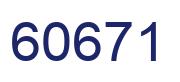 Number 60671 blue image