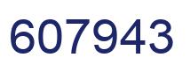 Número 607943 imagen azul
