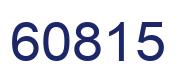 Number 60815 blue image