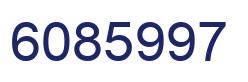 Number 6085997 blue image