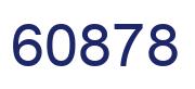 Number 60878 blue image
