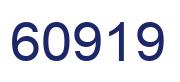 Number 60919 blue image