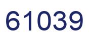 Number 61039 blue image