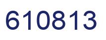 Number 610813 blue image
