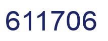 Number 611706 blue image