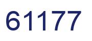 Number 61177 blue image