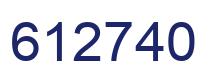 Number 612740 blue image