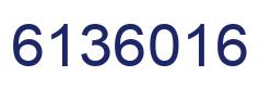 Number 6136016 blue image