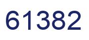 Number 61382 blue image