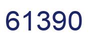 Number 61390 blue image