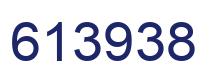 Number 613938 blue image