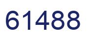 Número 61488 imagen azul