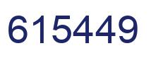 Número 615449 imagen azul