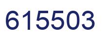 Number 615503 blue image