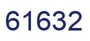 Number 61632 blue image
