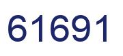 Number 61691 blue image