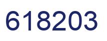 Number 618203 blue image