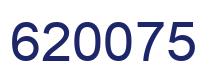 Number 620075 blue image